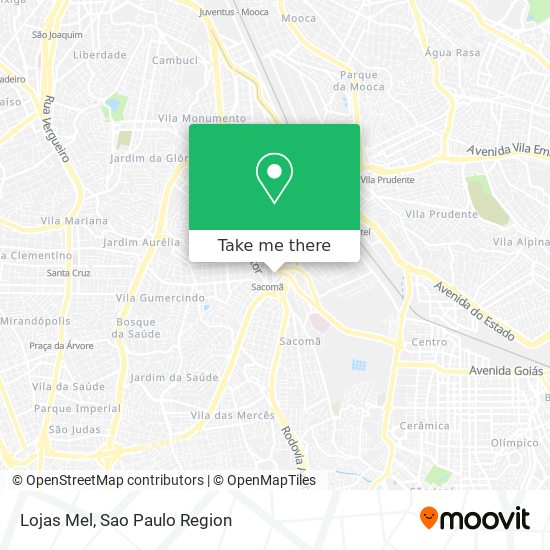Lojas Mel map