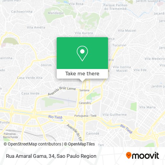 Rua Amaral Gama, 34 map