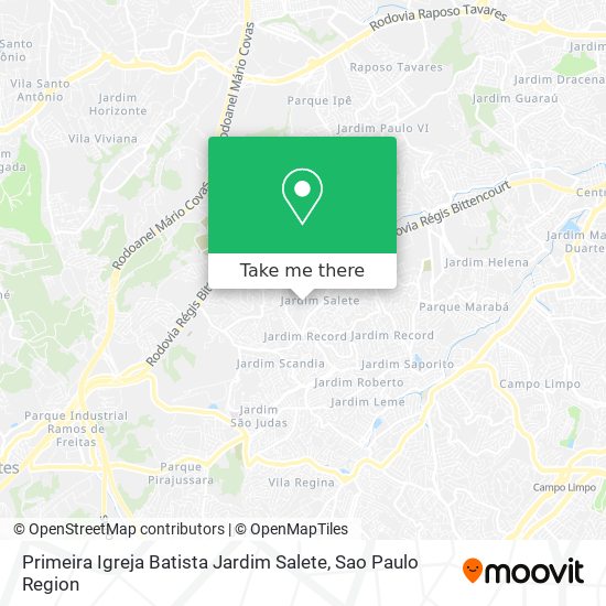 Primeira Igreja Batista Jardim Salete map