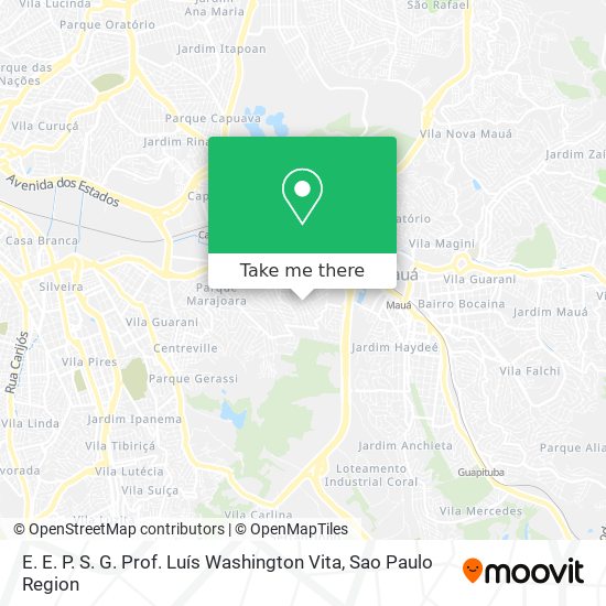 E. E. P. S. G. Prof. Luís Washington Vita map