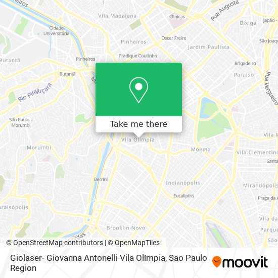 Mapa Giolaser- Giovanna Antonelli-Vila Olímpia
