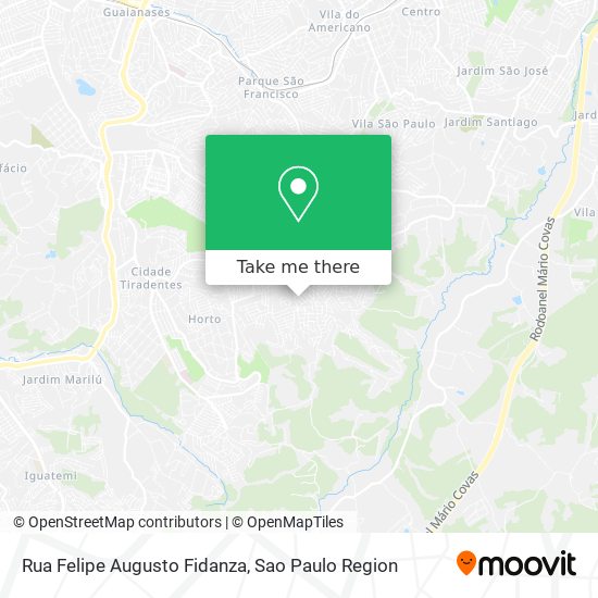 Rua Felipe Augusto Fidanza map