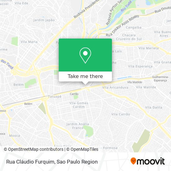 Rua Cláudio Furquim map