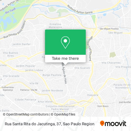 Rua Santa Rita do Jacutinga, 37 map