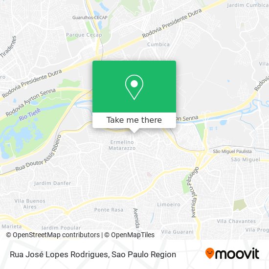 Rua José Lopes Rodrigues map