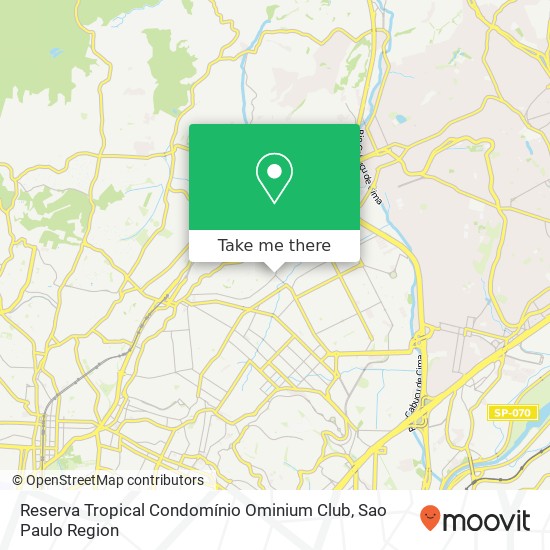 Mapa Reserva Tropical Condomínio Ominium Club