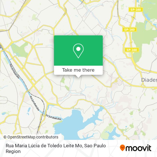 Mapa Rua Maria Lúcia de Toledo Leite Mo