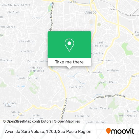 Avenida Sara Veloso, 1200 map