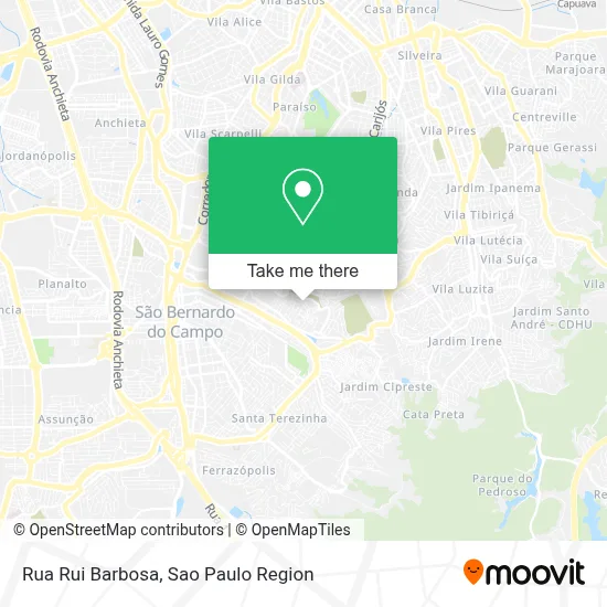 Rua Rui Barbosa map
