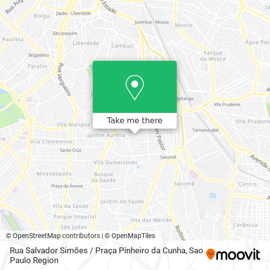 Mapa Rua Salvador Simões / Praça Pinheiro da Cunha