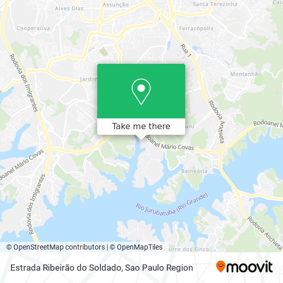 Estrada Ribeirão do Soldado map