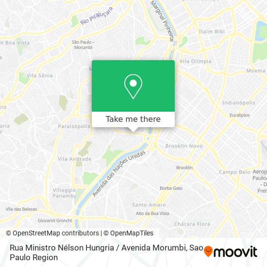 Rua Ministro Nélson Hungria / Avenida Morumbi map