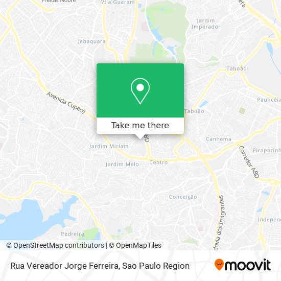 Mapa Rua Vereador Jorge Ferreira