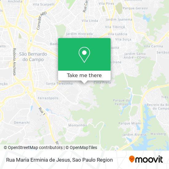 Rua Maria Erminia de Jesus map