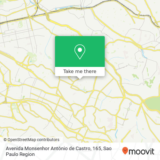 Mapa Avenida Monsenhor Antônio de Castro, 165