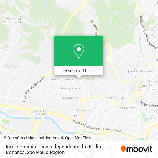Igreja Presbiteriana Independente do Jardim Bonança map