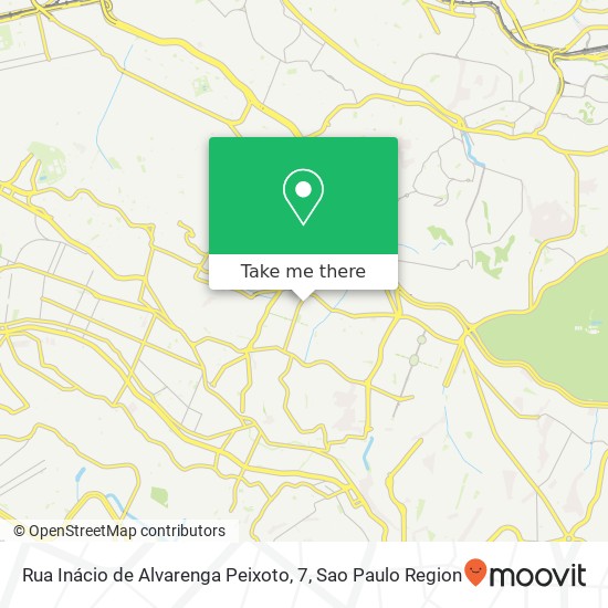 Rua Inácio de Alvarenga Peixoto, 7 map