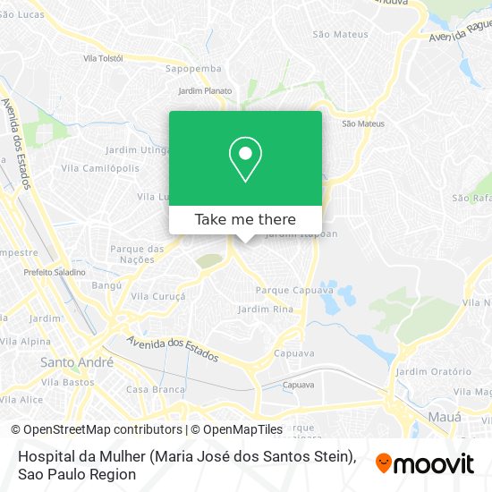 Mapa Hospital da Mulher (Maria José dos Santos Stein)