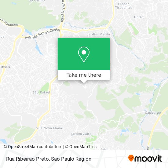 Mapa Rua Ribeirao Preto