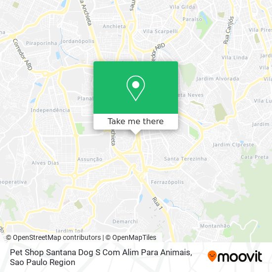 Mapa Pet Shop Santana Dog S Com Alim Para Animais