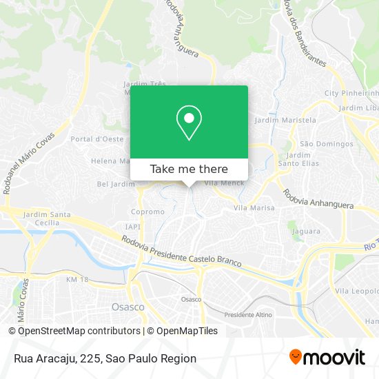Mapa Rua Aracaju, 225