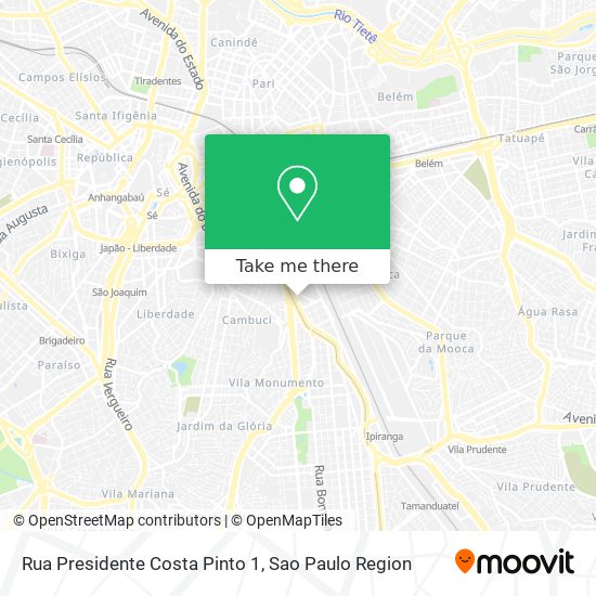 Rua Presidente Costa Pinto 1 map
