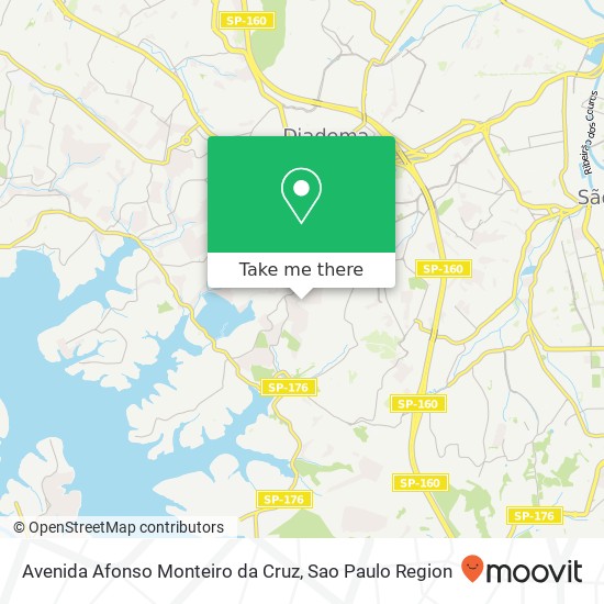 Mapa Avenida Afonso Monteiro da Cruz