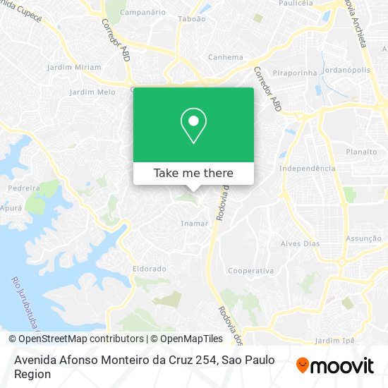 Avenida Afonso Monteiro da Cruz 254 map