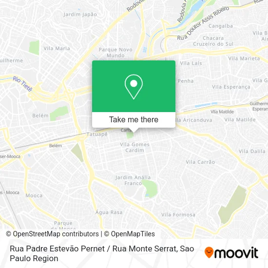 Rua Padre Estevão Pernet / Rua Monte Serrat map