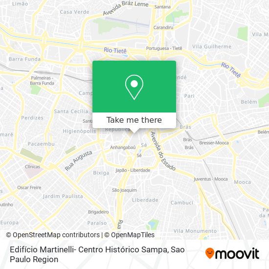 Edifício Martinelli- Centro Histórico Sampa map