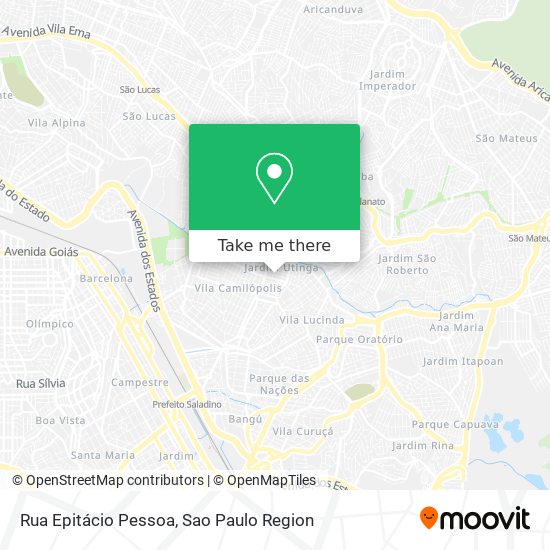 Mapa Rua Epitácio Pessoa