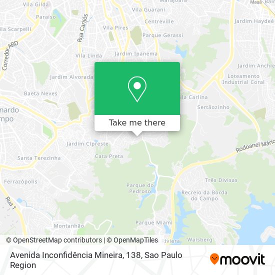 Avenida Inconfidência Mineira, 138 map