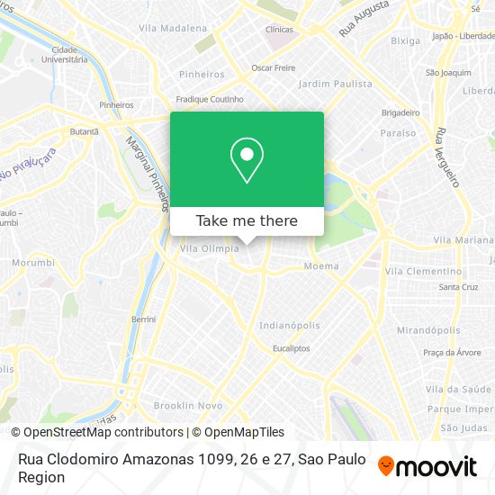 Rua Clodomiro Amazonas 1099, 26 e 27 map