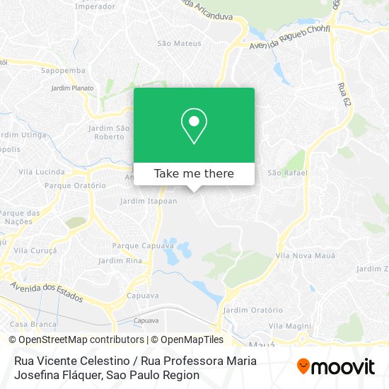 Rua Vicente Celestino / Rua Professora Maria Josefina Fláquer map