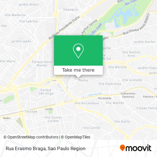 Rua Erasmo Braga map