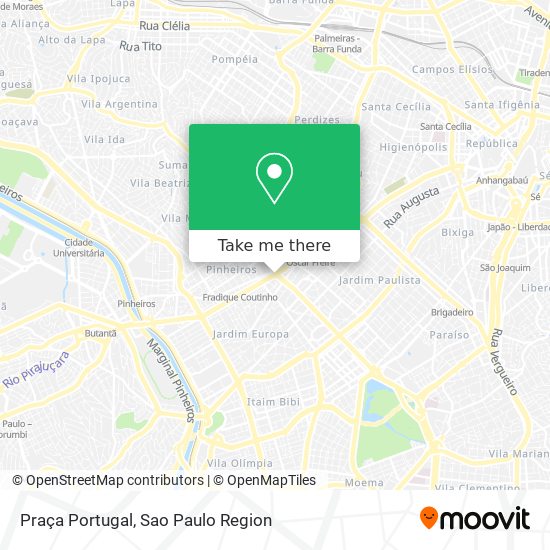 Mapa Praça Portugal