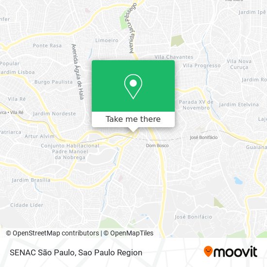SENAC São Paulo map