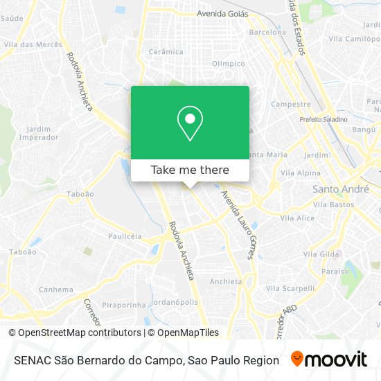 SENAC São Bernardo do Campo map