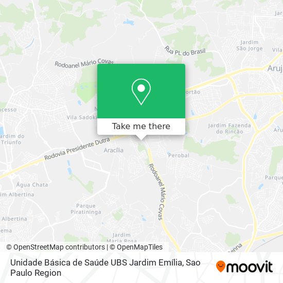 Unidade Básica de Saúde UBS Jardim Emília map