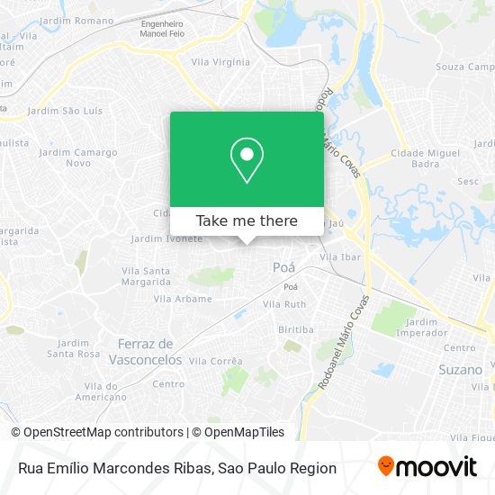 Mapa Rua Emílio Marcondes Ribas