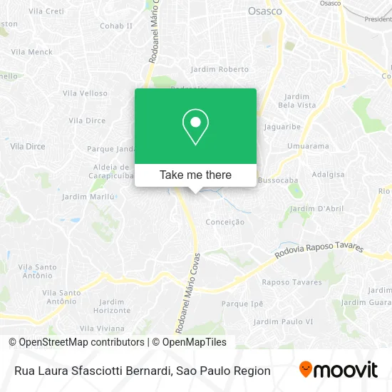 Rua Laura Sfasciotti Bernardi map