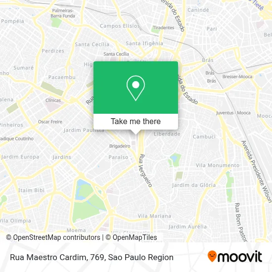 Rua Maestro Cardim, 769 map