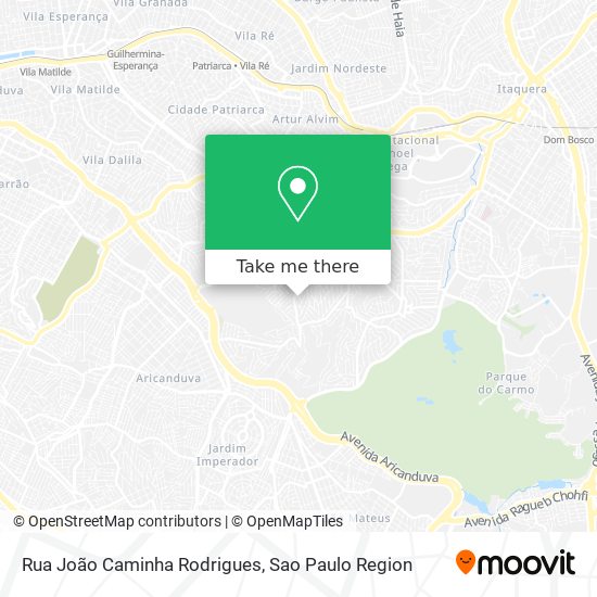 Mapa Rua João Caminha Rodrigues