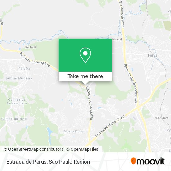 Estrada de Perus map