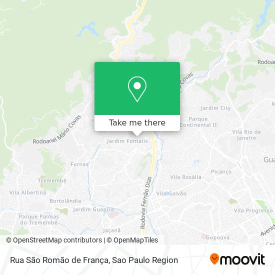 Rua São Romão de França map
