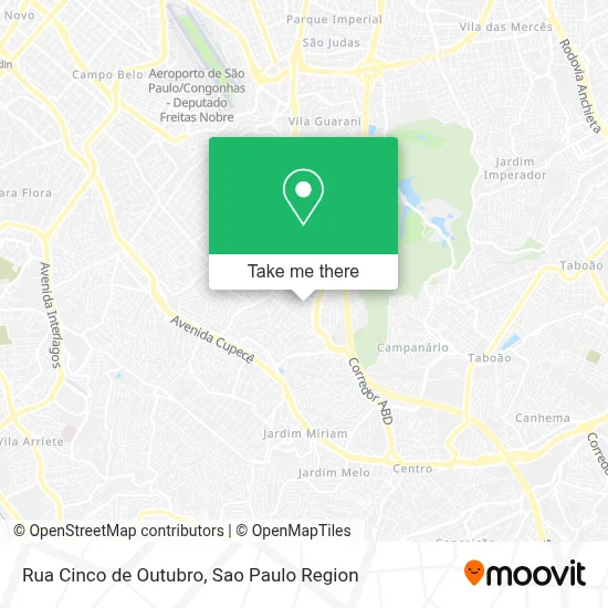 Rua Cinco de Outubro map