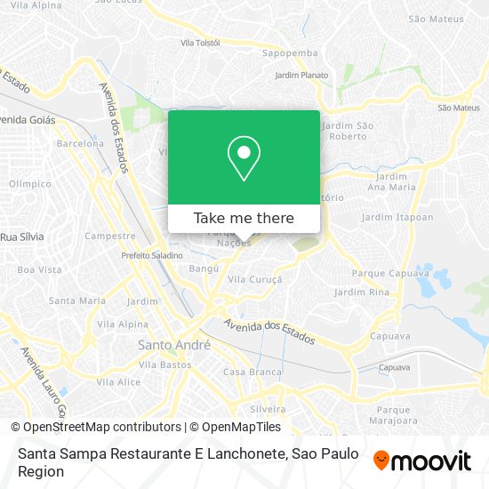 Santa Sampa Restaurante E Lanchonete map
