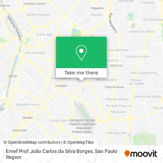 Mapa Emef Prof João Carlos da Silva Borges