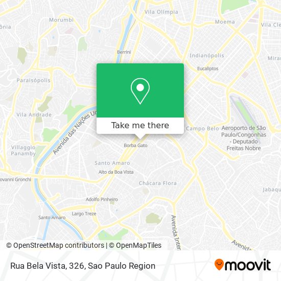 Rua Bela Vista, 326 map