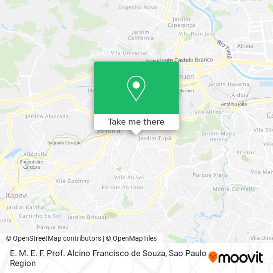E. M. E. F. Prof. Alcino Francisco de Souza map